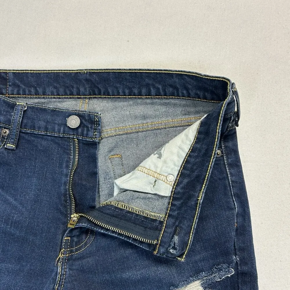 Levi's 511 Slim Straight Jeans Men's 33x30 Stretch Mid Rise Blue Denim Classic